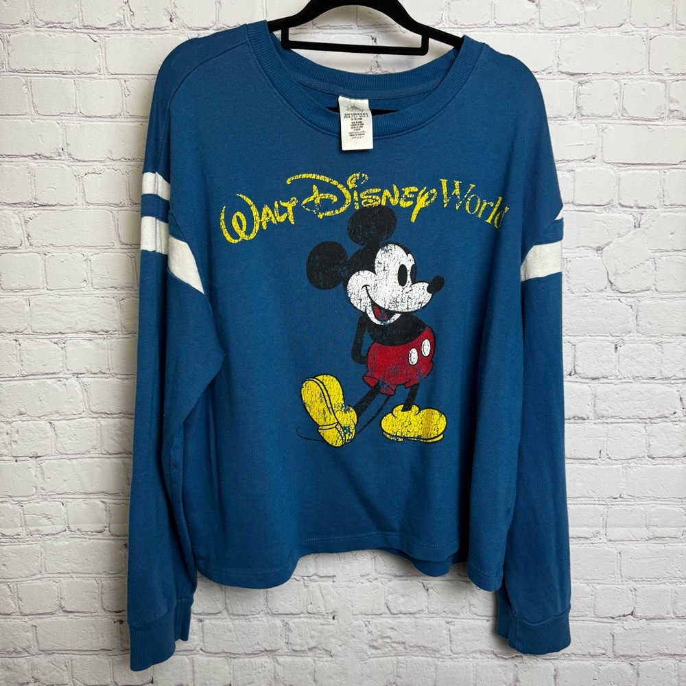 Disney Walt Disney World retro graphic Mickey Mouse sweatshirt size XL ladies